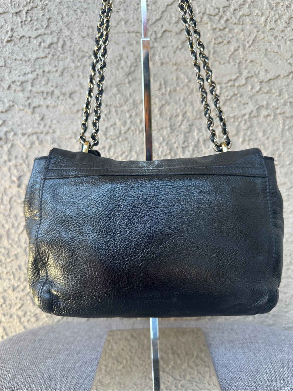 MULBERRY Lily Black Glossy Goat Black Leather 2 way bag - Picture 6 of 13